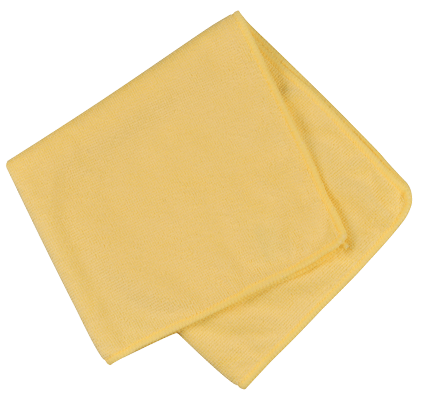 10 Microfasertücher ENA Soft, 40 x 40 cm, gelb